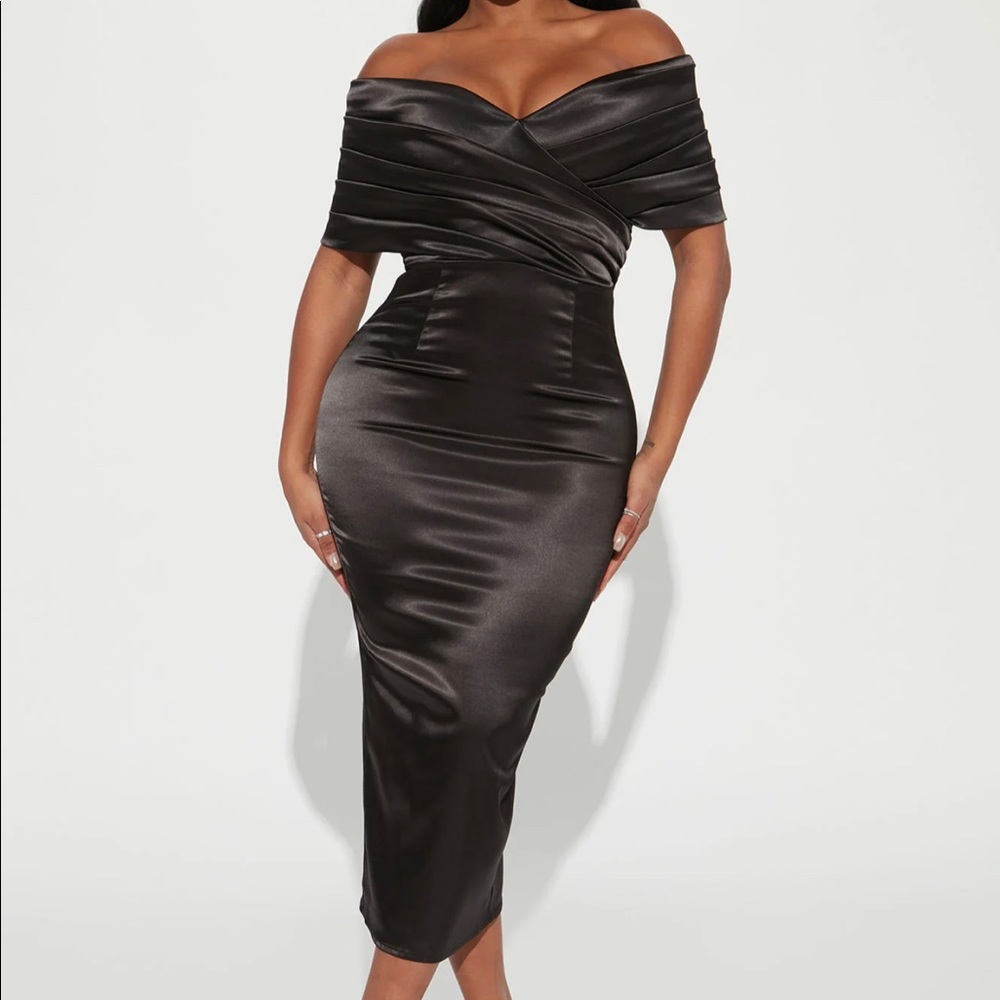 Satin Midi Dress